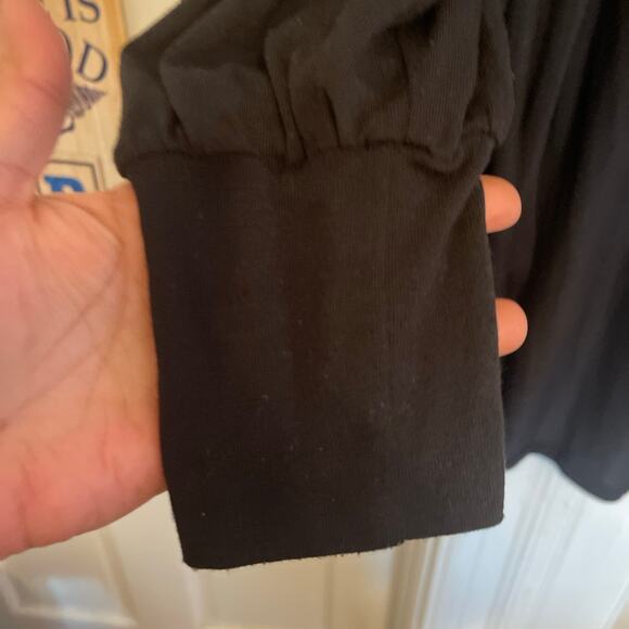 L Love Lace Accent Open Cardigan Sweater size medium long sleeve - Picture 6 of 9